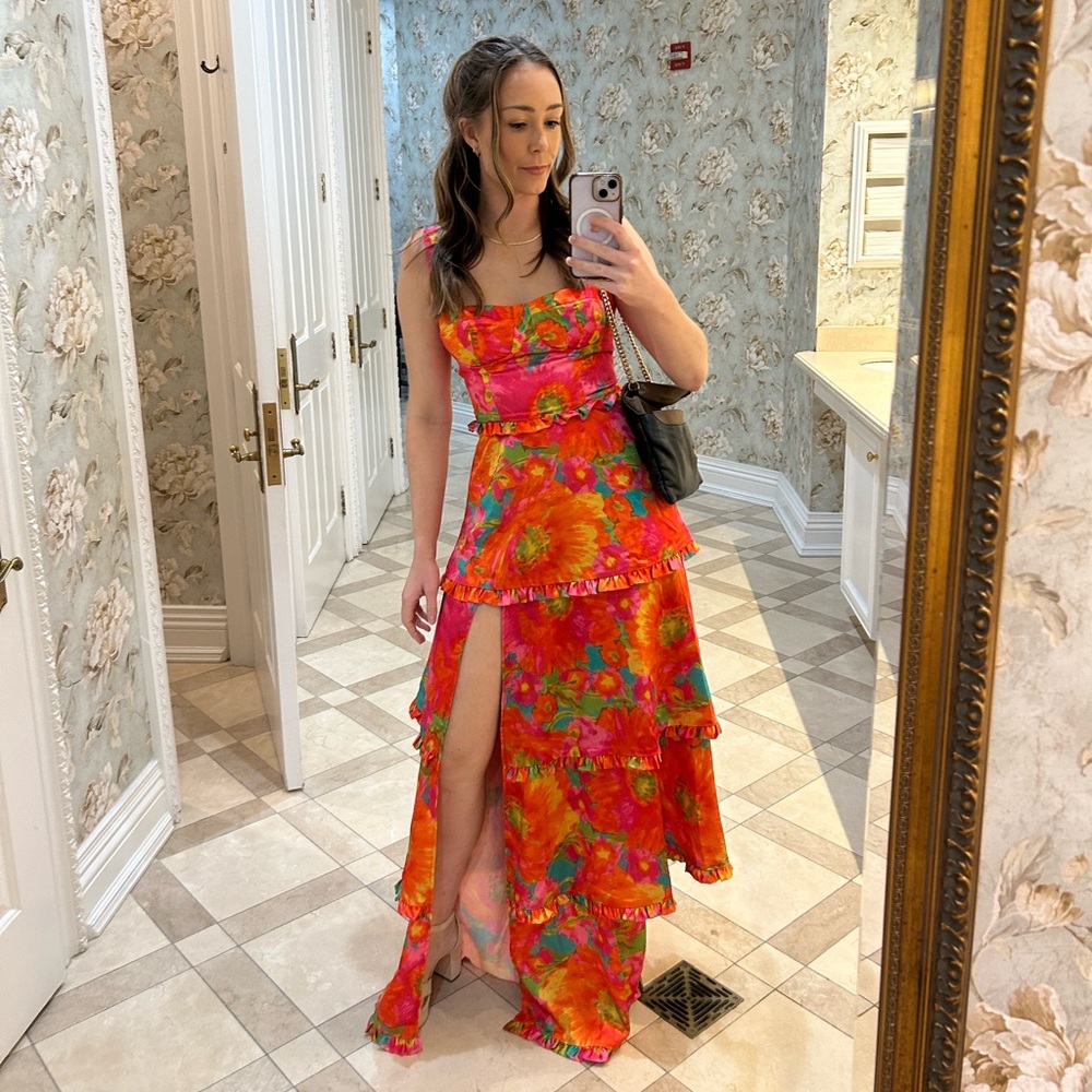 Show Me Your MuMu Colorful Floral Maxi Dress